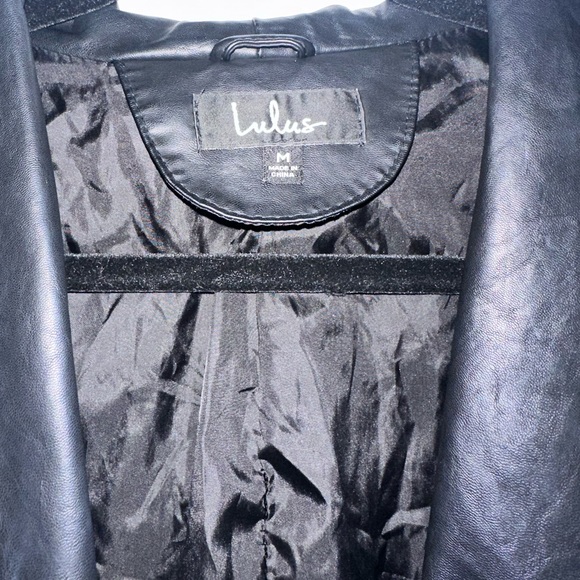 Black vegan leather jacket - Picture 6 of 9